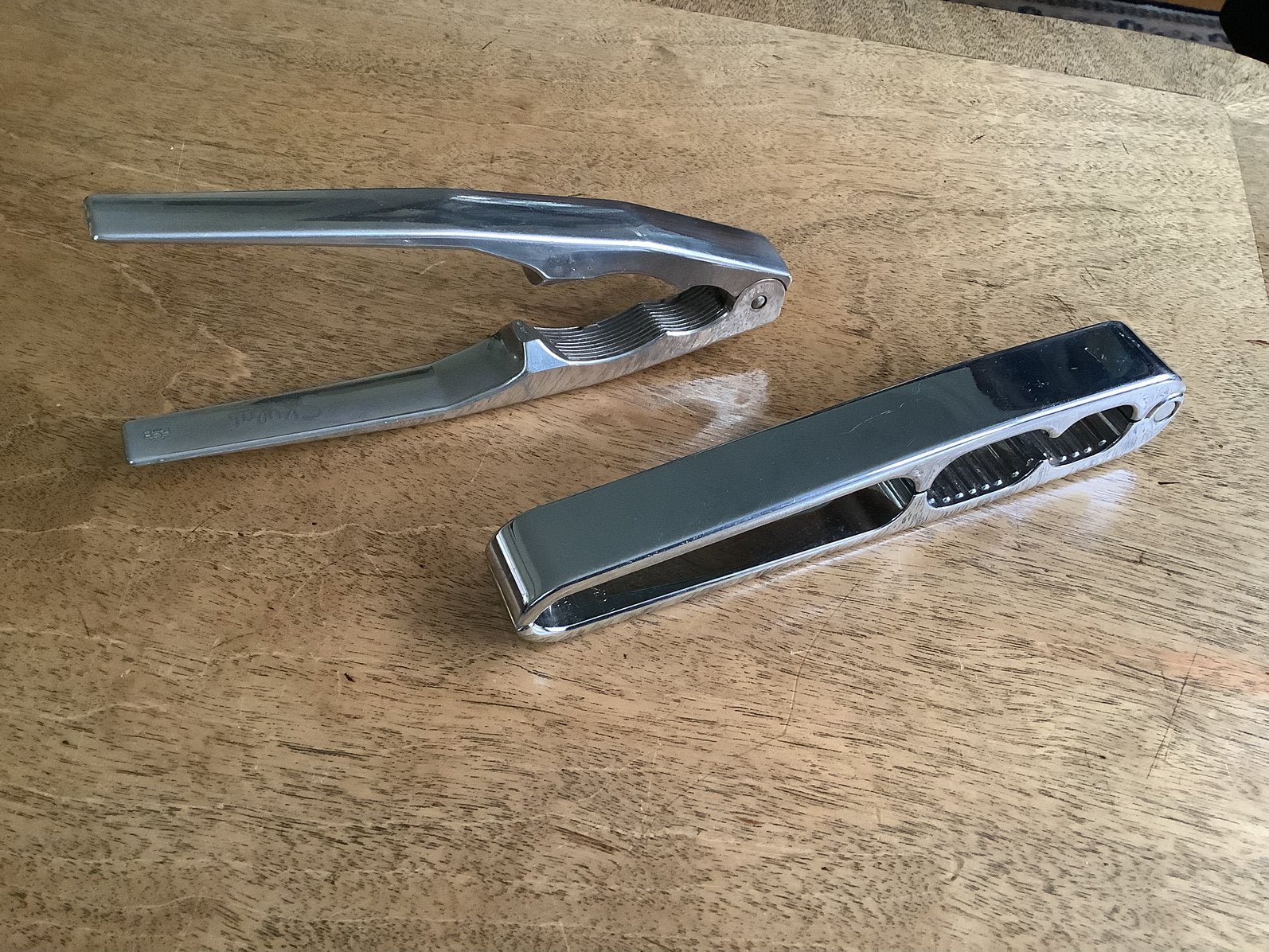 Design Notenkraker Zack Heico Linke - Verchroomd metaal., Zilver, Ophalen of Verzenden, Metaal, Overige merken