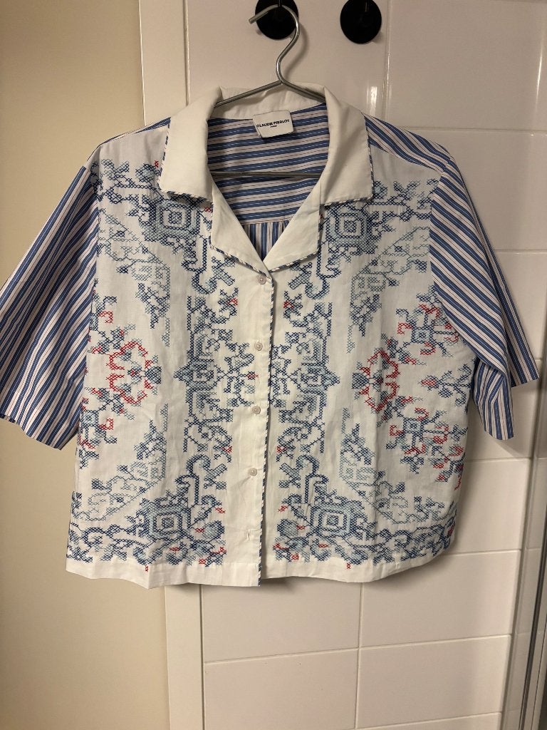 Claudie Pierlot blouse nu nog te koop in de winkels!, Kleding | Dames, Meerkleurig, Ophalen of Verzenden, Zo goed als nieuw, Maat 42/44 (L)