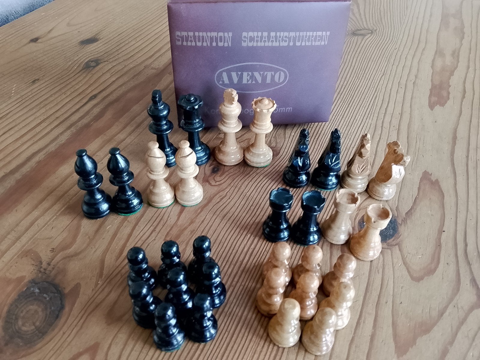 Staunton Schaakstukken Koningshoogte 75mm, Ophalen of Verzenden