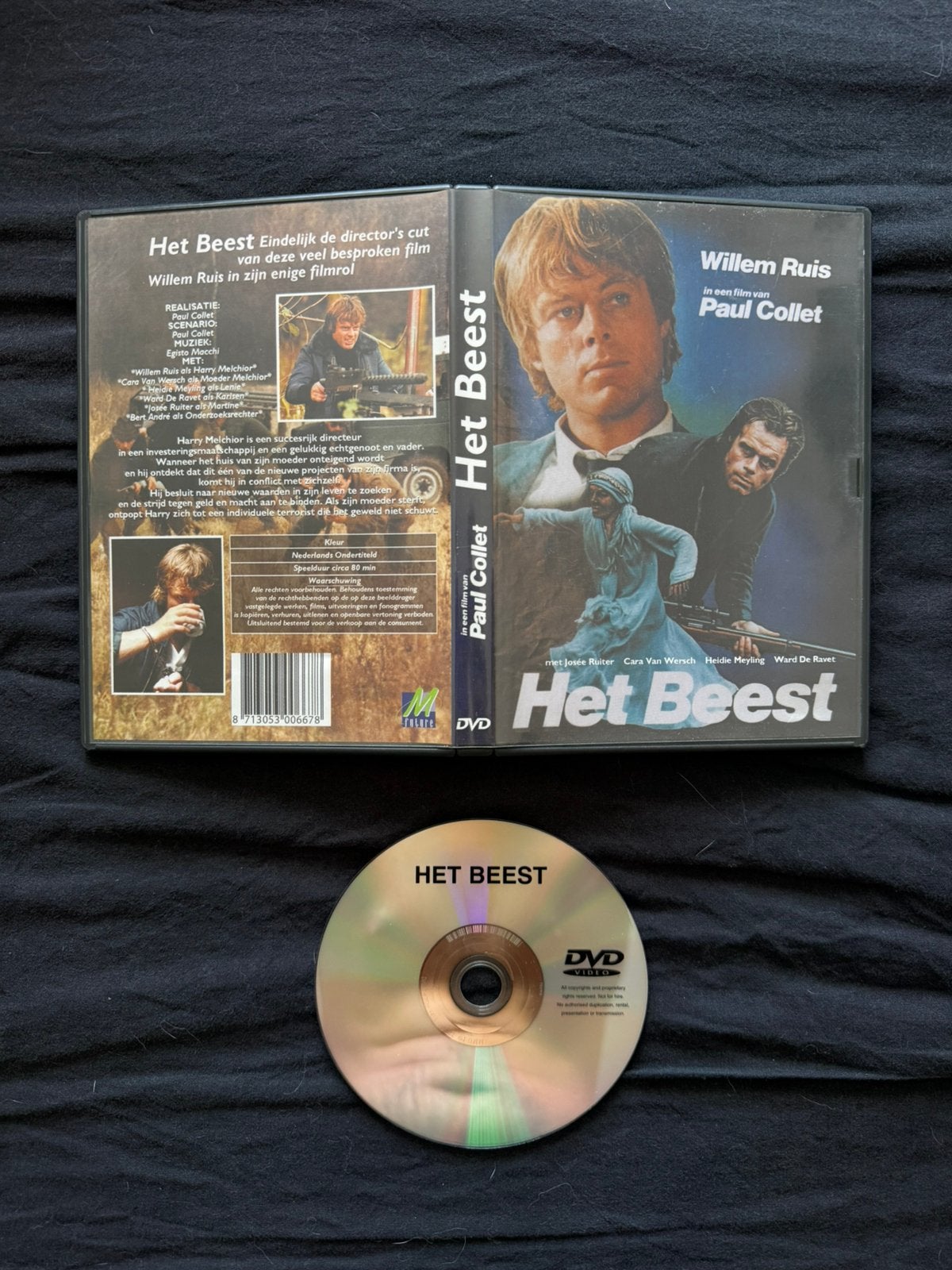 Het Beest (1982) DVD (Paul Collet, Willem Ruis), Cd's en Dvd's, Alle leeftijden, Drama, Zo goed als nieuw, 1980 tot 2000