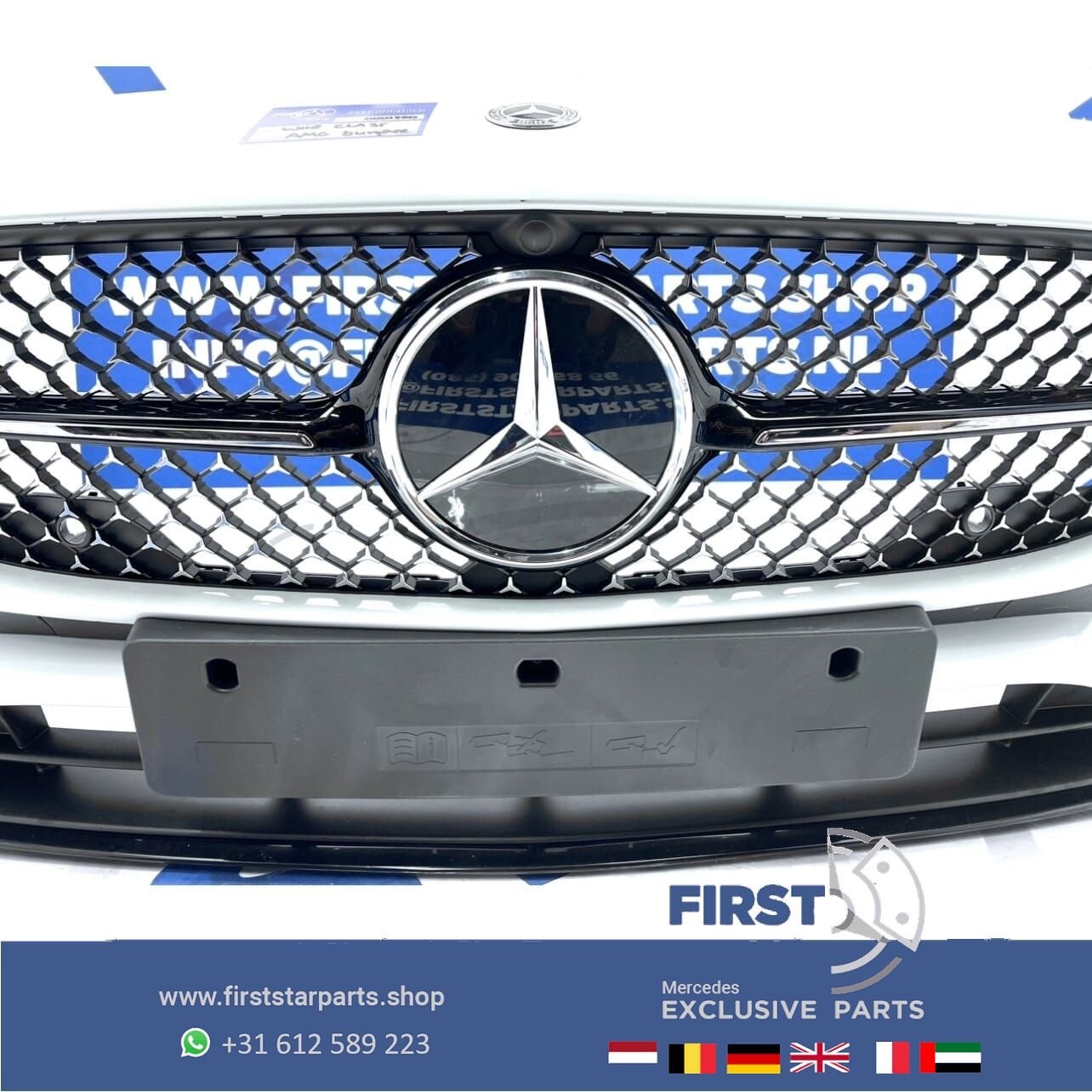 2024 W177 FACELIFT BUMPER AMG A1778859105 VOORBUMPER COMPLEE, Gebruikt, -, Voor, Ophalen of Verzenden
