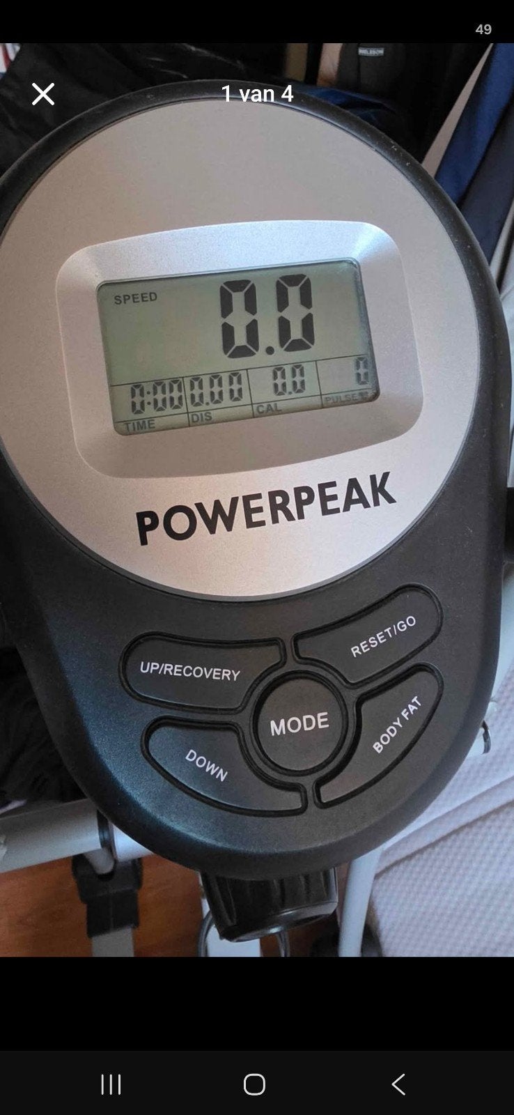 Powerpeak Crosstrainer met hartslagmeter, Ophalen, Gebruikt, Crosstrainer