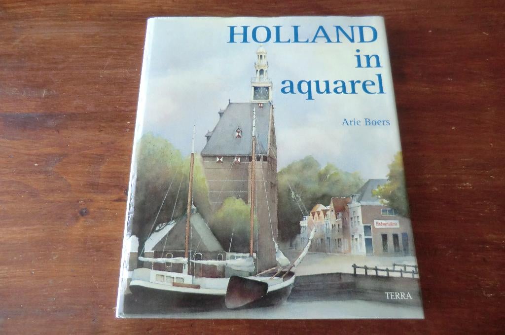 boek - Arie Boers - Holland in aquarel, Ophalen of Verzenden, Gelezen, Schilder- en Tekenkunst