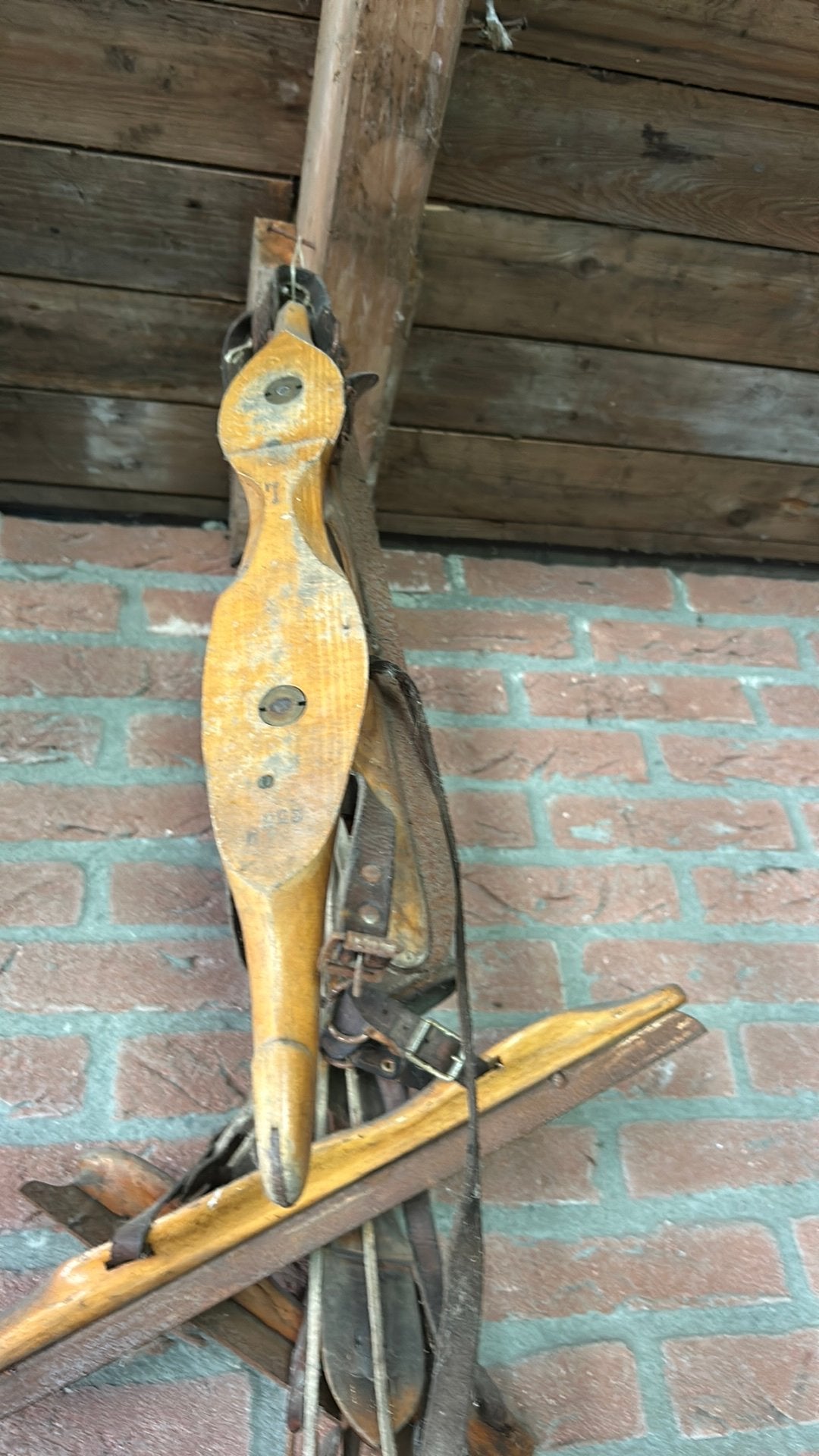 Houten schaatsen nostalgie, Overige merken, Gebruikt, Friese doorlopers, Ophalen of Verzenden
