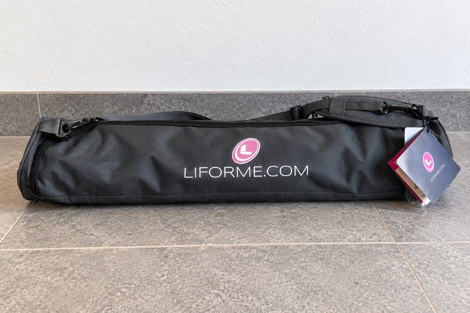 Liforme Yoga Mat + Originele Hoes – Rood, Ophalen of Verzenden, Zo goed als nieuw, Yogamat
