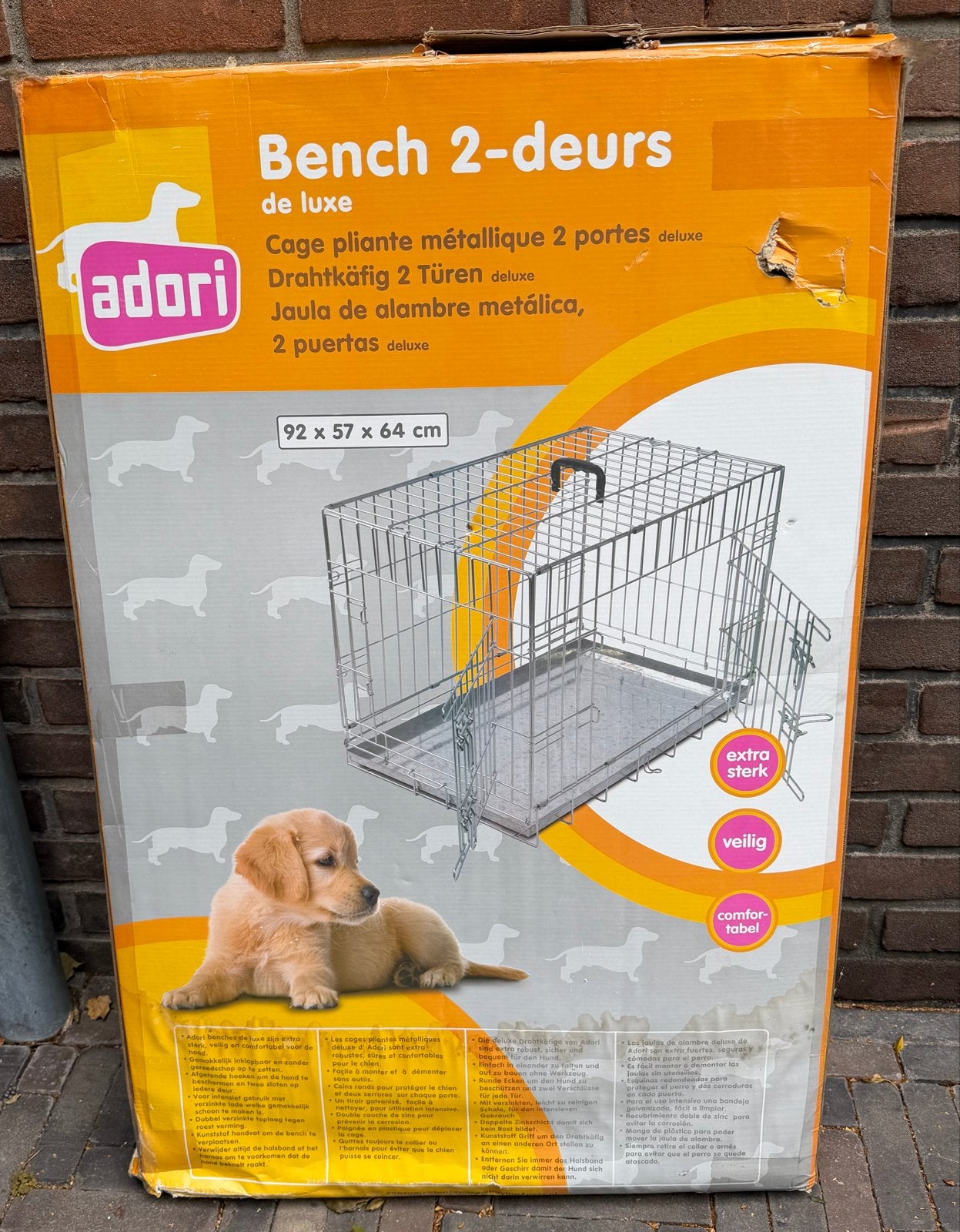 Hondenbench 92x57x64 cm nieuw, Ophalen, Nieuw