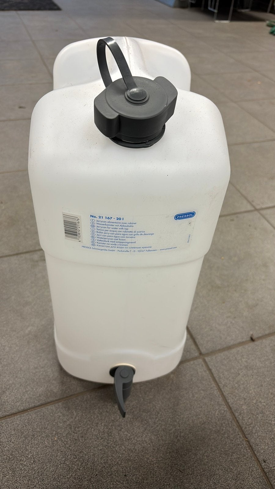 Pressol Waterjerrycan met kraan 20 liter, Minder dan 75 liter, Ophalen of Verzenden, Nieuw