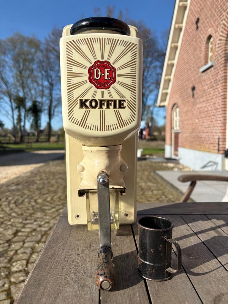 Antieke Douwe Egberts Koffiemolen - Geheel Intact & Werkend, Antiek en Kunst, Ophalen