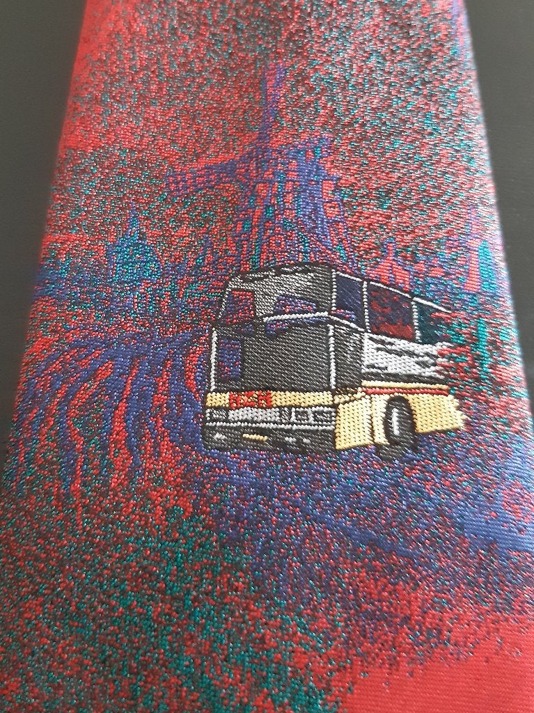 NZH Noord Zuid-Holland Bus stropdas rood kleurrijk, Ophalen of Verzenden, Nieuw, Gebruiksvoorwerp