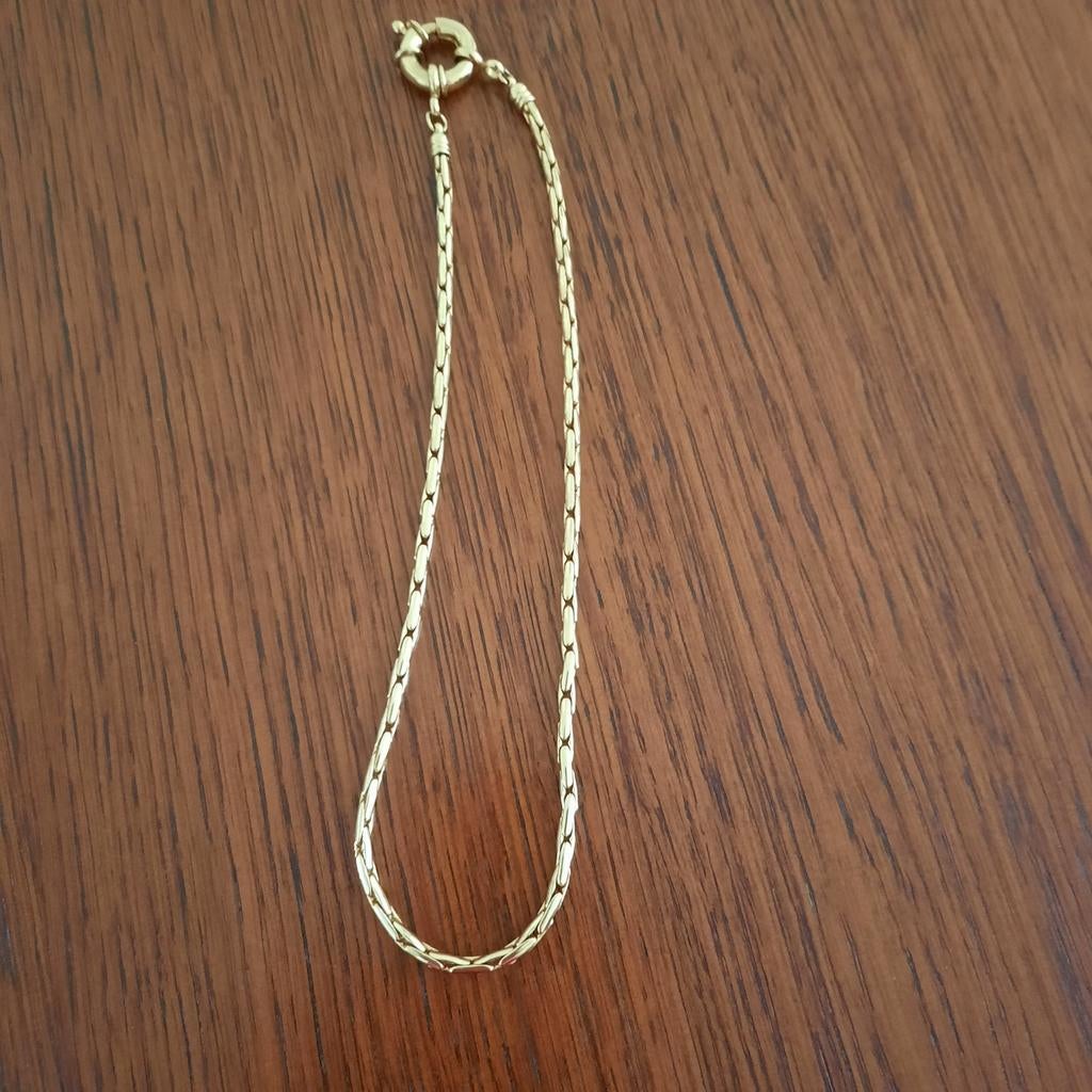 Vintage verguld collier met boeislot uit nalatenschap, Ophalen of Verzenden, Ketting, Verguld