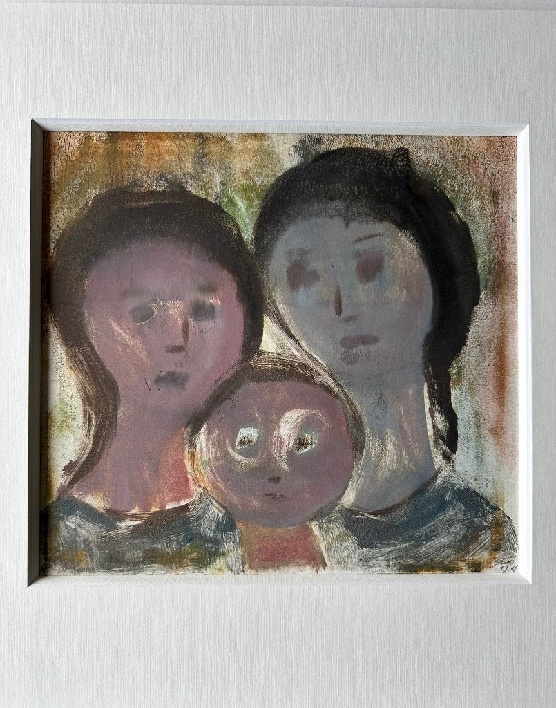Irene Joffroy olieverf op papier, Ophalen of Verzenden