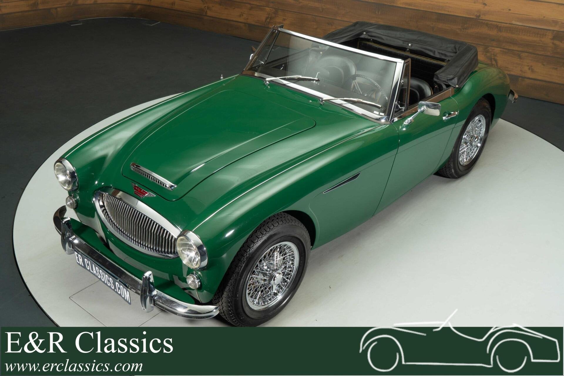 Austin-healey 3000 MK3 Cabriolet | 1965, Zwart, Cabriolet, Leder, Bedrijf