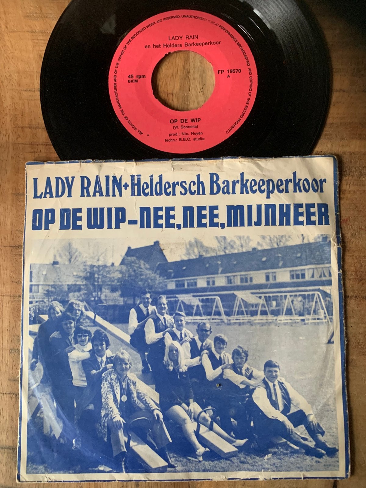 Piraten Schlager Nederpop Lady Rain Heldersch Barkeeperkoor, Ophalen of Verzenden, Gebruikt, Nederlandstalig