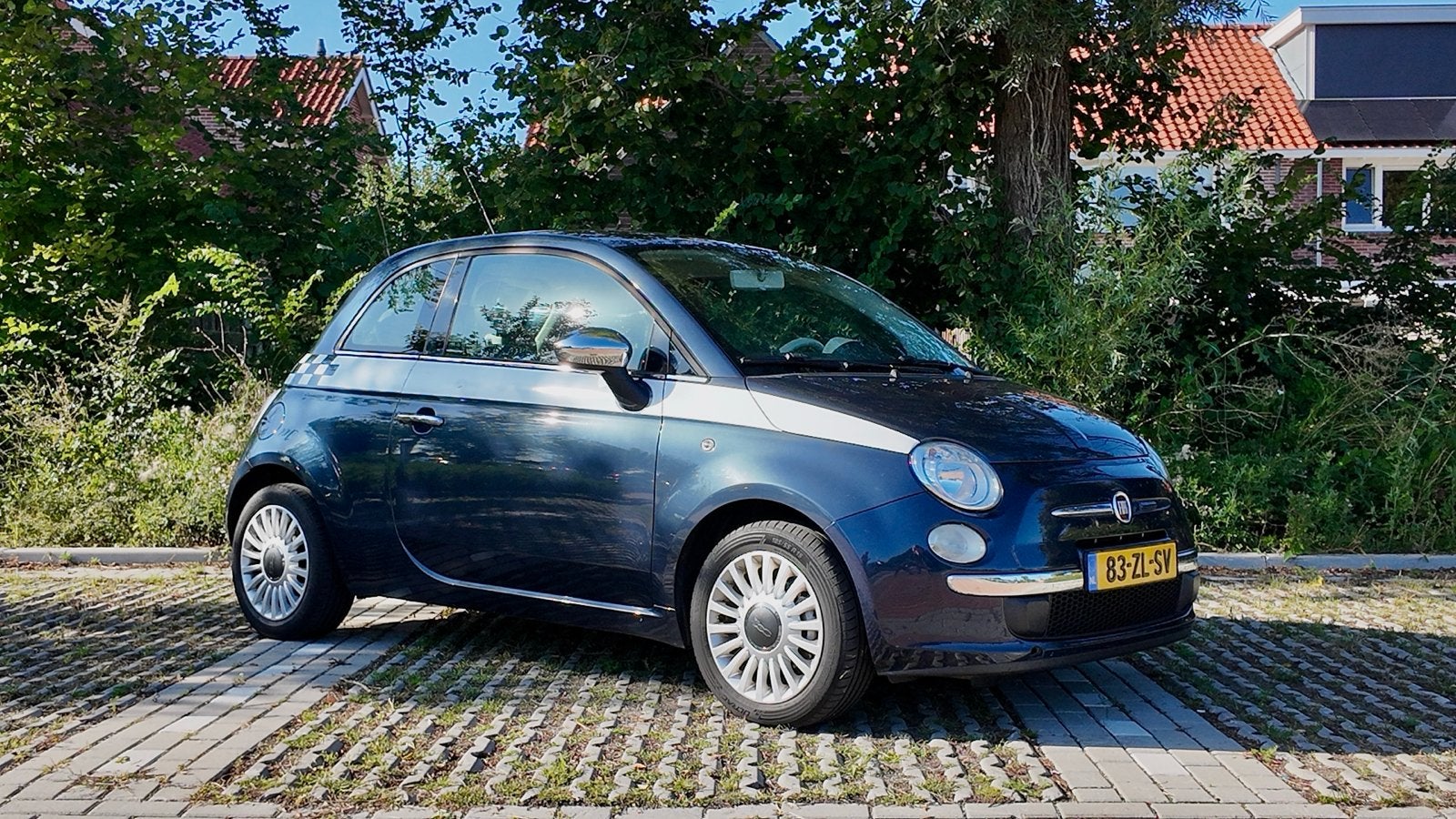 Fiat 500 1.4 lounge  | carplay  | 100pk, Auto's, Fiat, Voorwielaandrijving, Stof, 31 €/maand, 4 cilinders