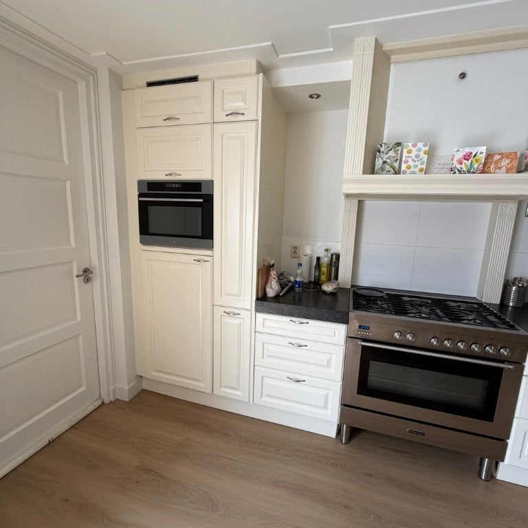 Bruynzeel keuken met inbouw apparatuur in hoekopstelling, Ophalen, Gebruikt, Hoekkeuken, Crème