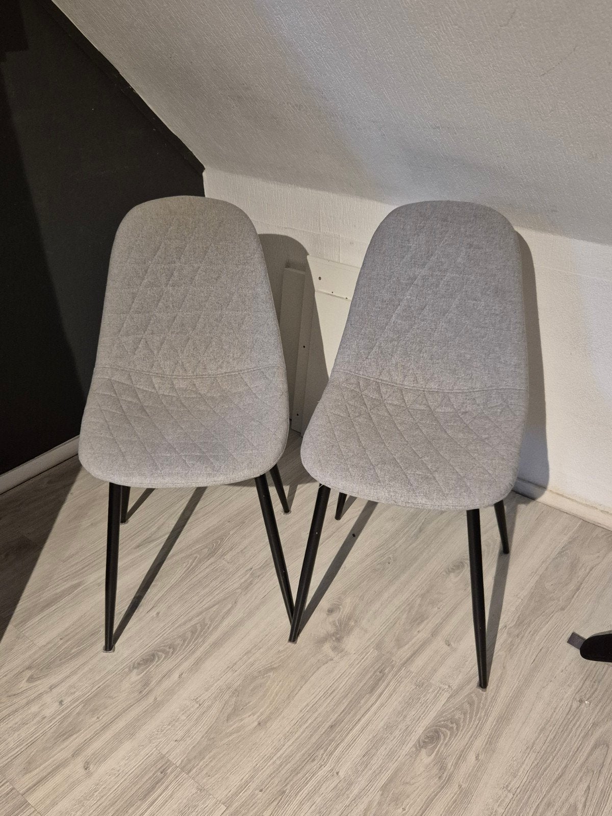 2 stoeltjes, Ophalen, Gebruikt, Grijs