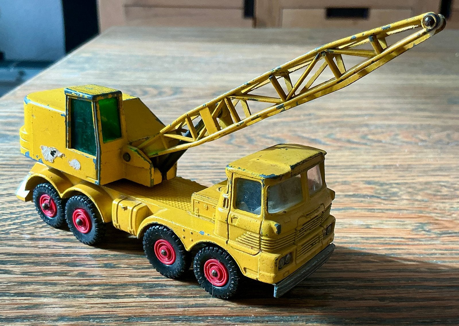 Vintage Matchbox Lesney takelwagen Scammel mobile crane, Ophalen of Verzenden, Gebruikt, Bus of Vrachtwagen