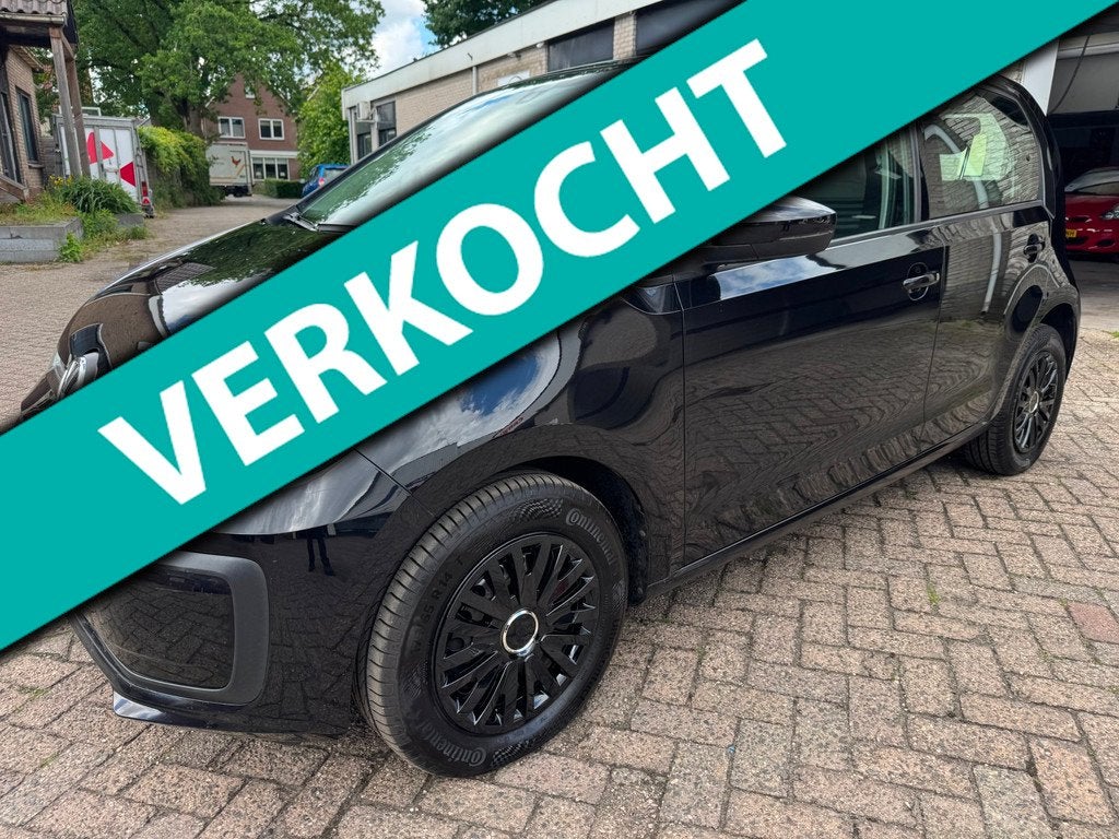 Volkswagen Up! 1.0 BMT move up! AIRCO ORG 153242 KM NAP VOLL, Voorwielaandrijving, Gebruikt, Zwart, Origineel Nederlands