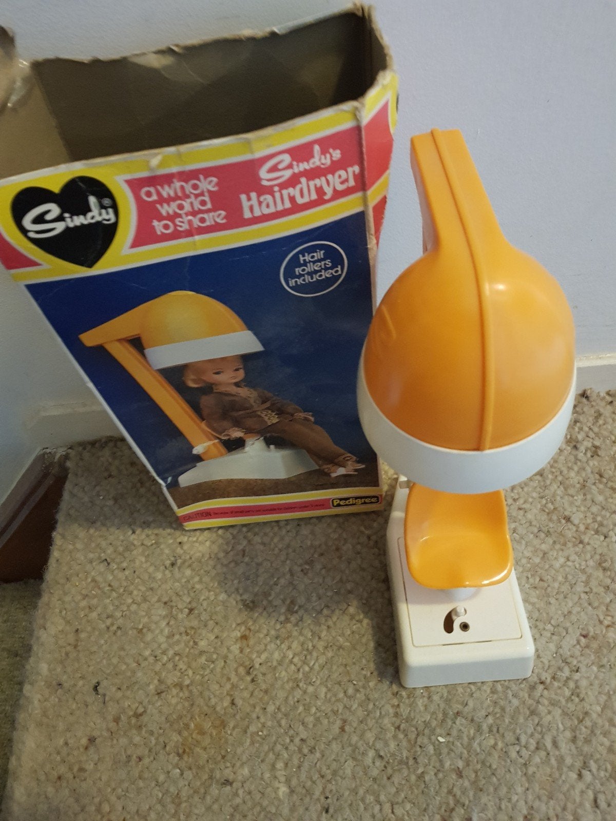 Vintage Sindy's haardroger., Ophalen, Gebruikt, Overige typen