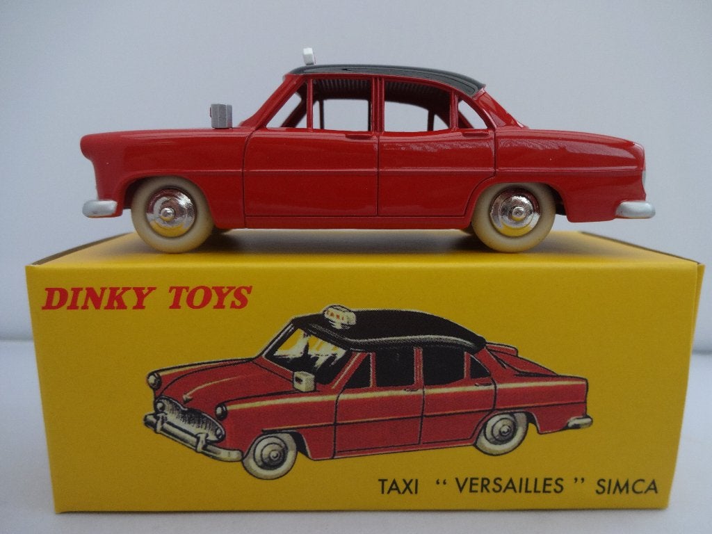 Simca Versailles rood TAXI nr: 24ZT van Dinky Toys 1:43, Hobby en Vrije tijd, Modelauto's | 1:43, Ophalen of Verzenden, Nieuw