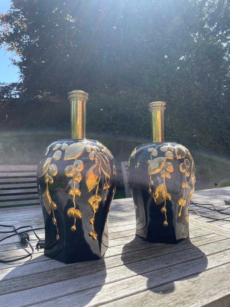 Prachtige Vintage lampen voeten, Ophalen of Verzenden, Zo goed als nieuw, Rond, 50 cm of meer