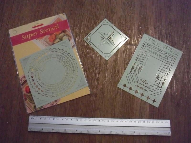 set van 3 super stencils metaal, Ophalen of Verzenden, Zo goed als nieuw, Overige thema's, Pons of Mal