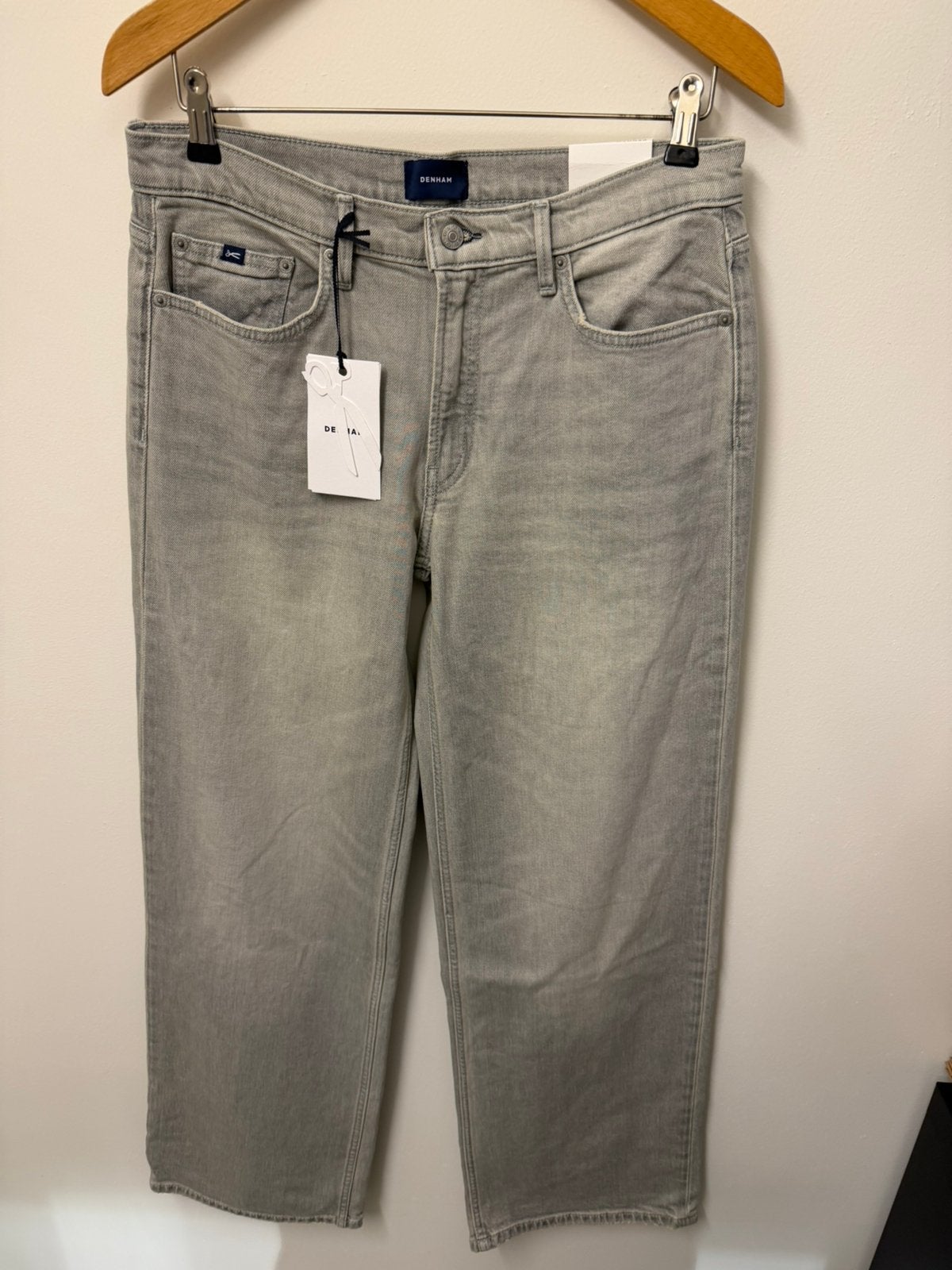 Nieuwe Denham Mio wide leg 27-32, Verzenden, Nieuw, Grijs, W27 (confectie 34) of kleiner
