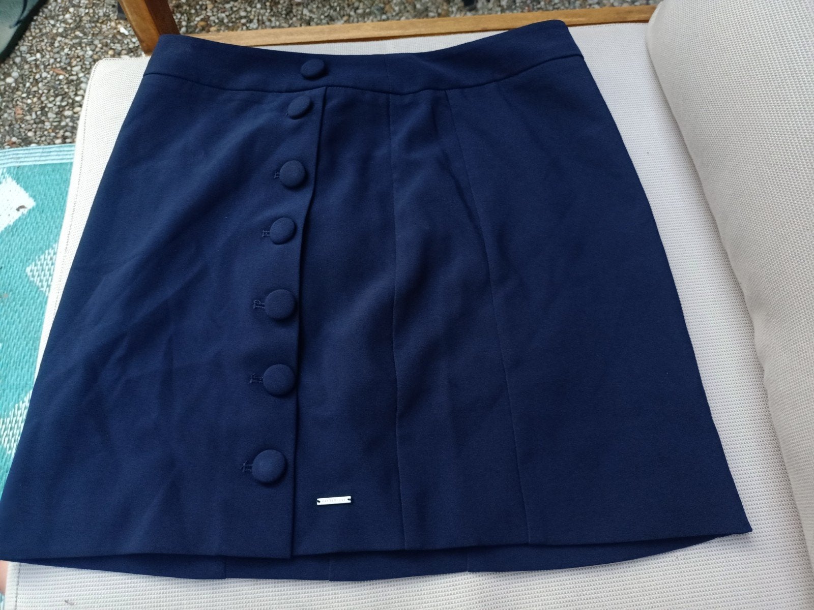 Harper & Yve marineblauwe rok met knopen, maat S, Blauw, Nieuw, Ophalen of Verzenden, Maat 36 (S)