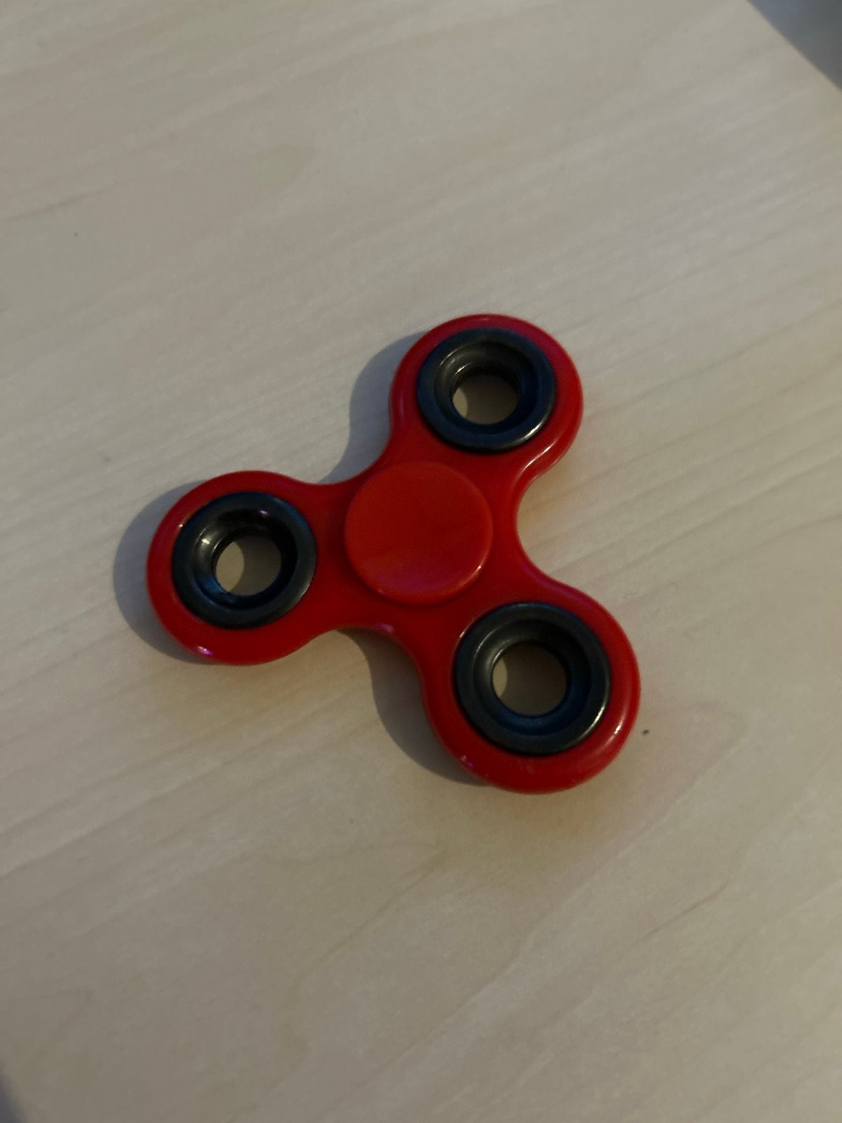 Rode Fidget Spinner - Stressvermindering Speelgoed, Kinderen en Baby's, Ophalen, Zo goed als nieuw, Jongen of Meisje