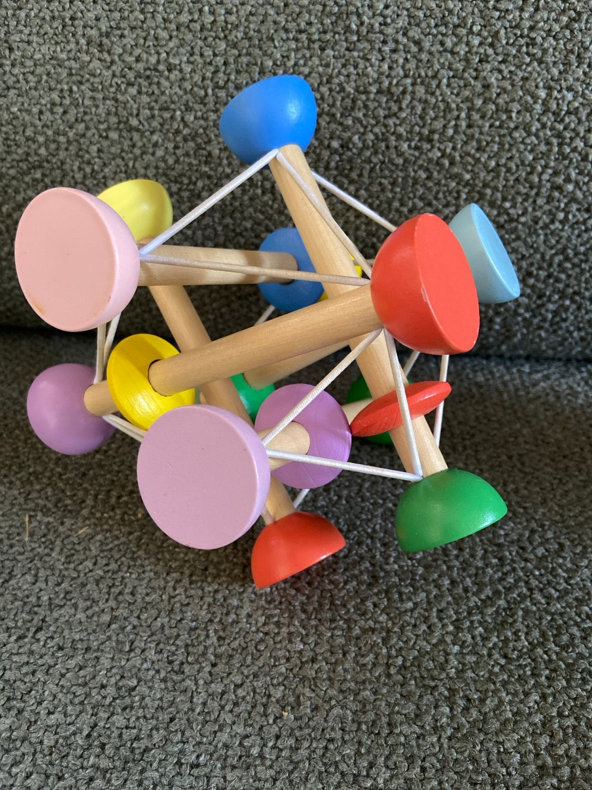 HEMA Houten Rammelaar Montessori Baby Speelgoed, Ophalen, Zo goed als nieuw, Rammelaar