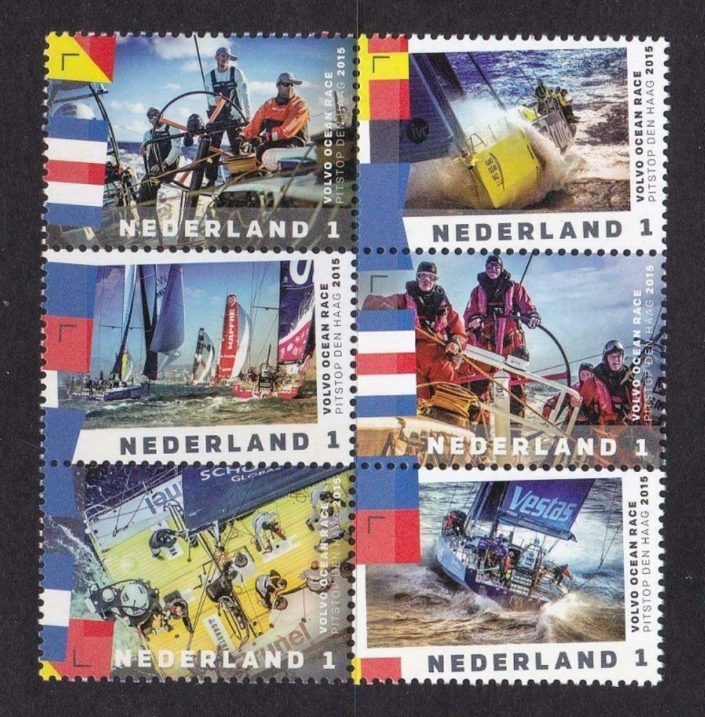 2015 Pitstop Volvo Ocean Race 3303-3308 postfris, Verzenden, Na 1940, Postfris