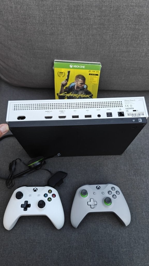 Xbox One S complete set – 2 controllers, headset + Game, Met 2 controllers, Xbox One S, Ophalen of Verzenden, 500 GB