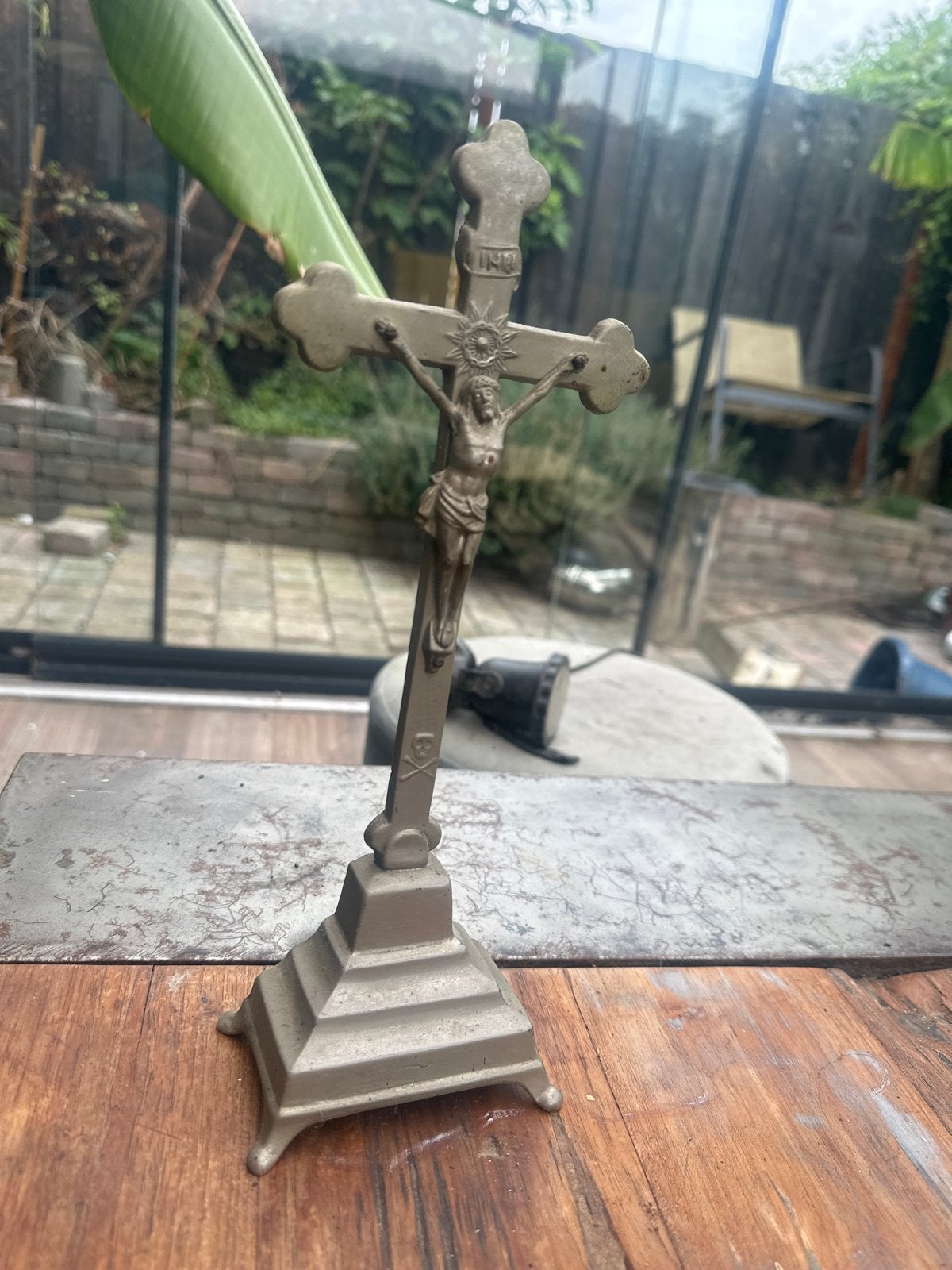 Vintage Kruisbeeld - Religieuze Decoratie, Antiek en Kunst, Ophalen of Verzenden