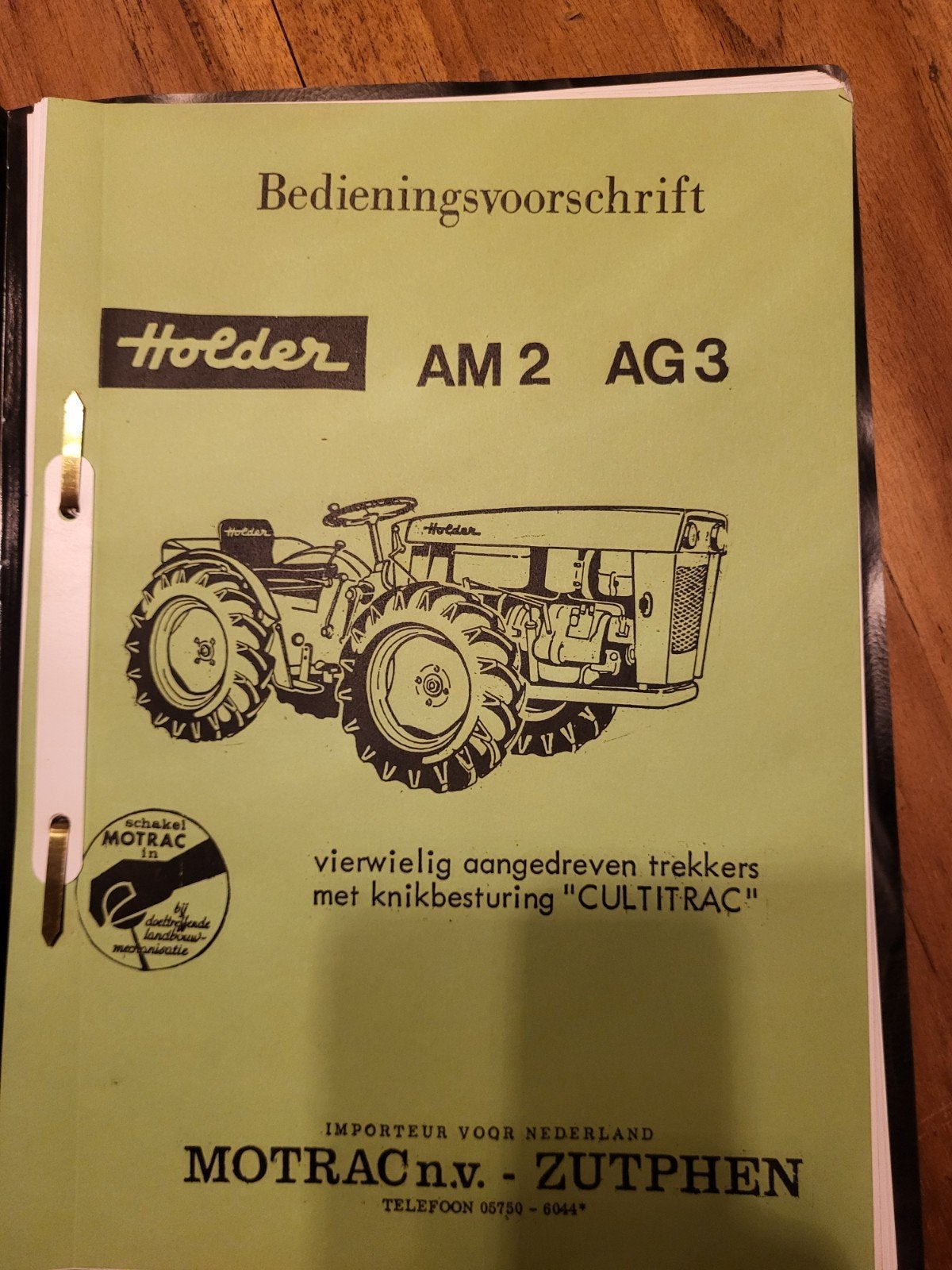 Holder AM 2 AG 3 bedieningsvoorschrift, Ophalen of Verzenden, Zo goed als nieuw