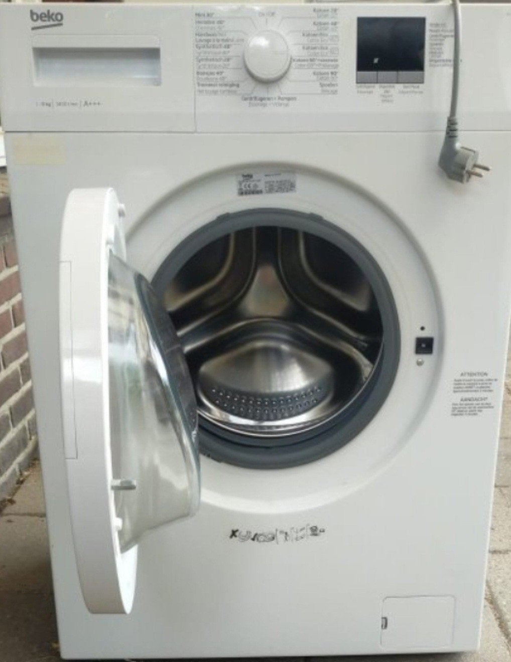 witgoed, 6 tot 8 kg, Ophalen, 1200 tot 1600 toeren, 85 tot 90 cm