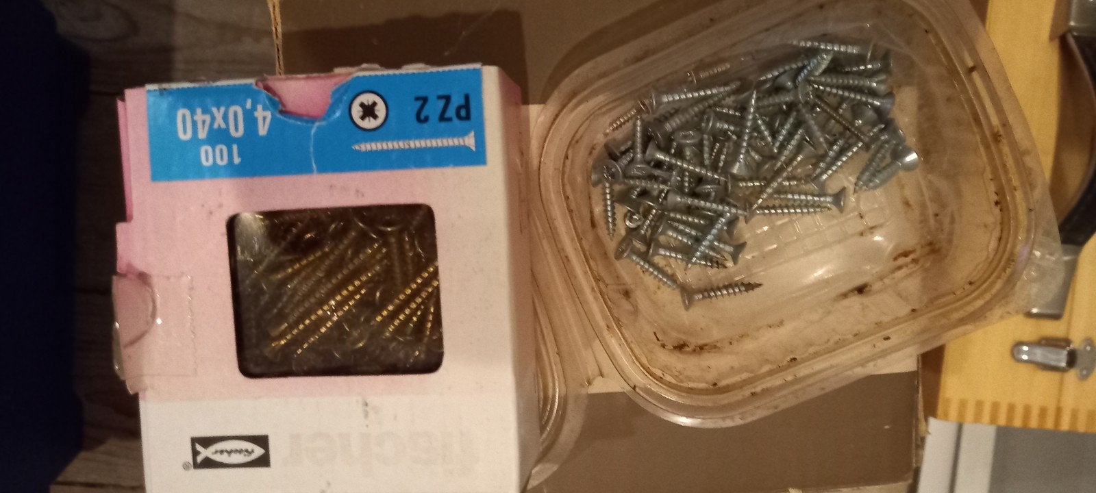 Schroeven 4.0x40mm PZ2 (doos 100 stuks), Ophalen of Verzenden, Nieuw, Minder dan 50 mm, Schroeven