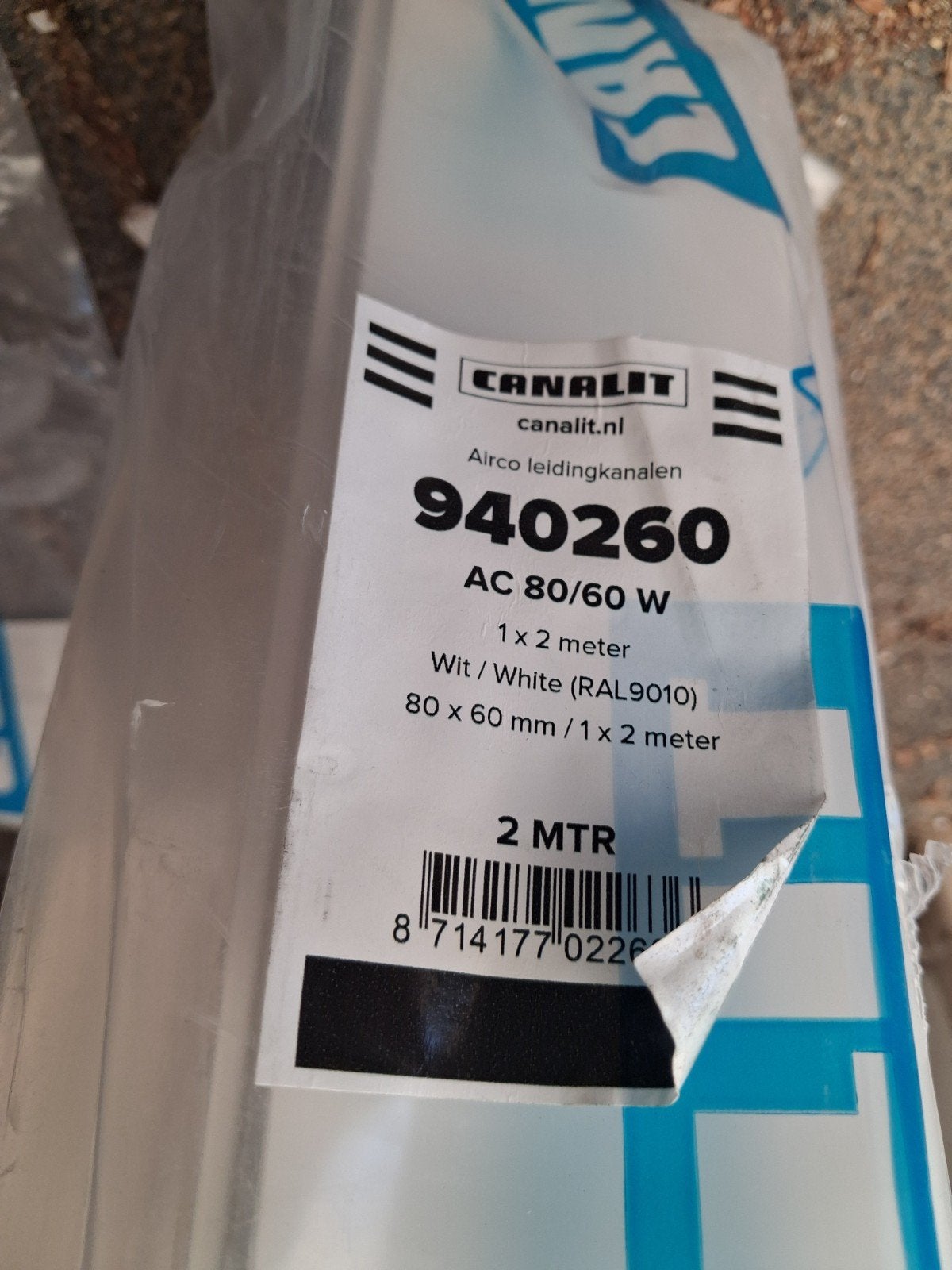 Canalit Airco leidingkanalen AC 80/60 W - 2 meter, Witgoed en Apparatuur, Airco's, Ophalen