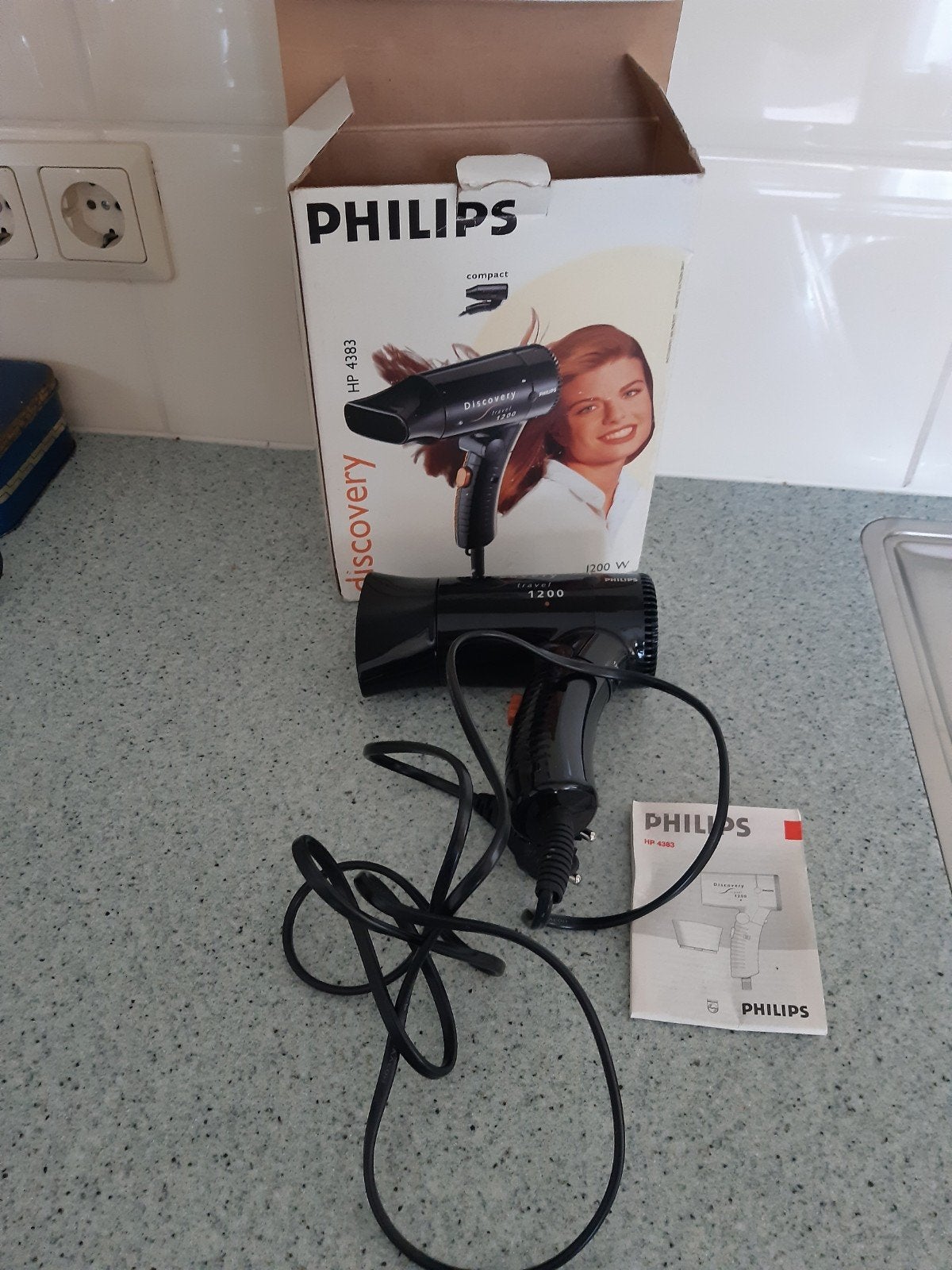 PHILIPS FOHN HP 4383 IN PRIMA STAAT, Ophalen of Verzenden, Zo goed als nieuw, Föhn of Haardroger