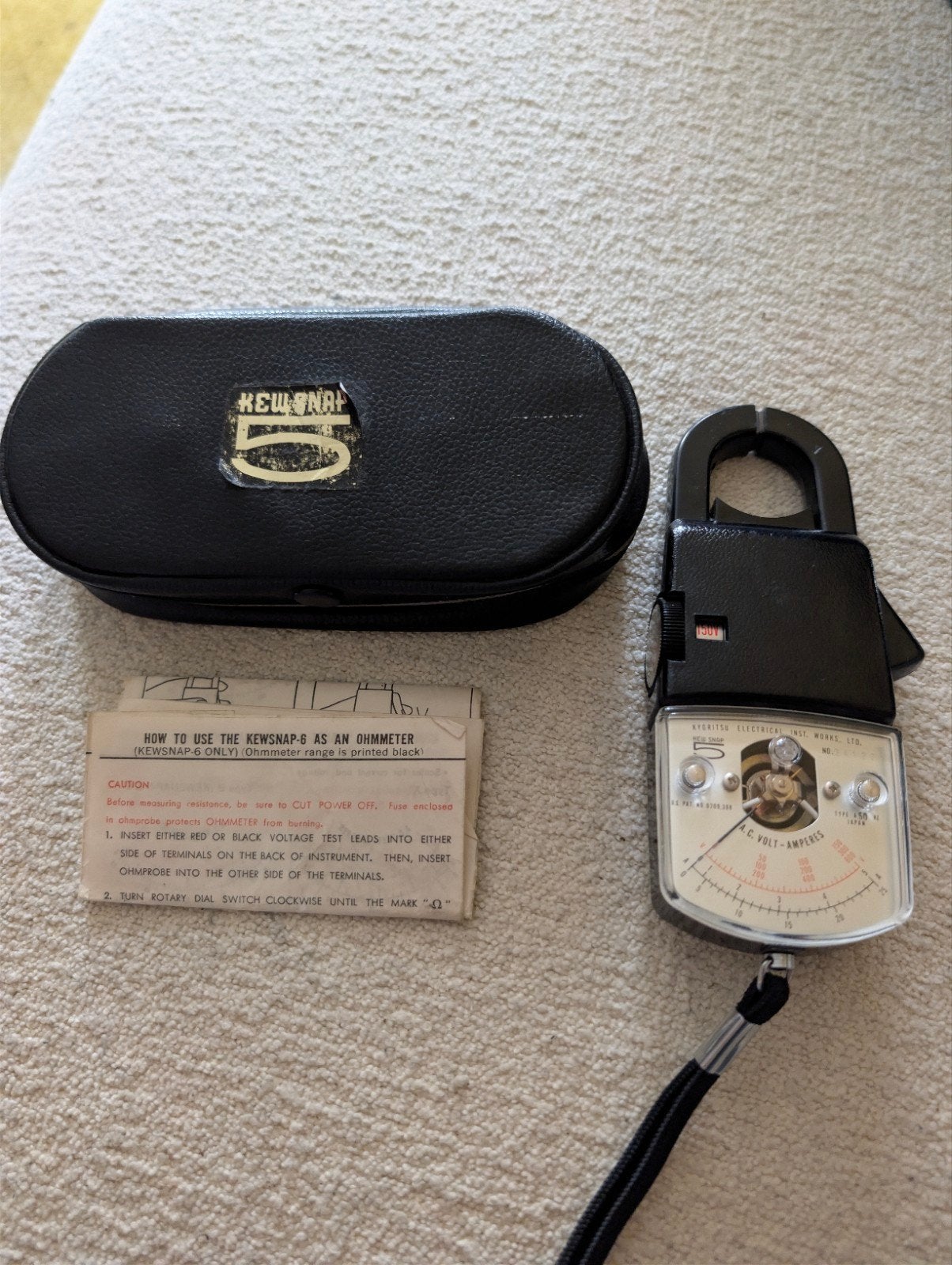 Vintage Kyoritsu Kew Snap-5 Analoge Stroomtang Multimeter, Antiek en Kunst, Ophalen of Verzenden