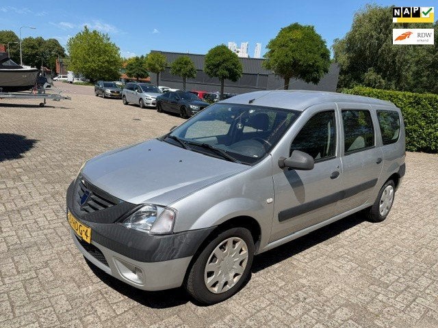 Dacia Logan MCV 1.6 Ambiance / bj.2008 / kleur: grijs / airc, Auto's, Dacia, Stof, Gebruikt, 4 cilinders, 635 kg