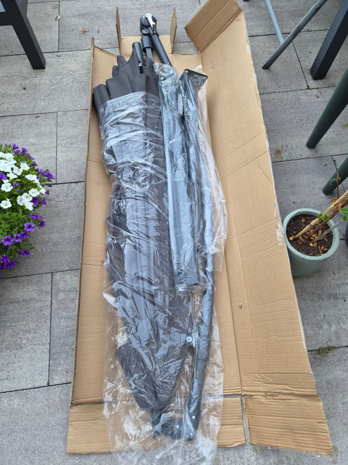 Zweefparasol - Nieuw, Ophalen of Verzenden, Nieuw, 2 tot 3 meter, Zweefparasol