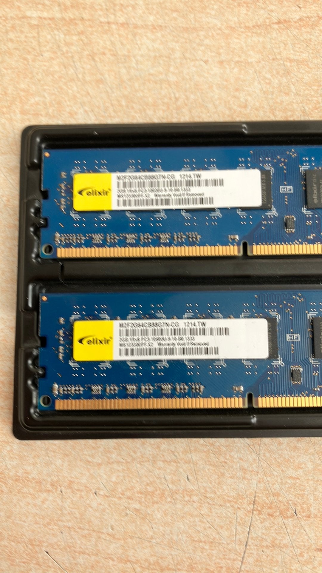 Elixir 2 X 2GB DDR3 1333MHz DIMM, Gebruikt, Verzenden, DDR3, Desktop