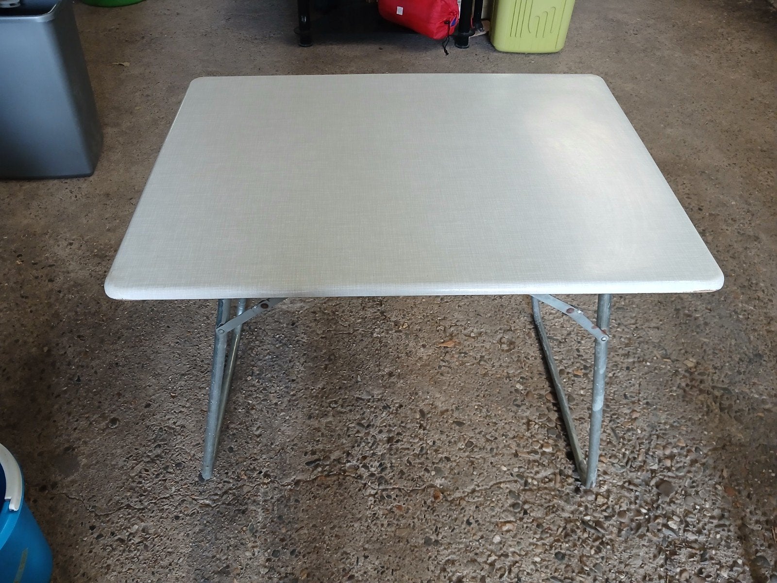 Retro campingtafel - Vintage inklapbare tafel, Ophalen, Gebruikt, Campingtafel