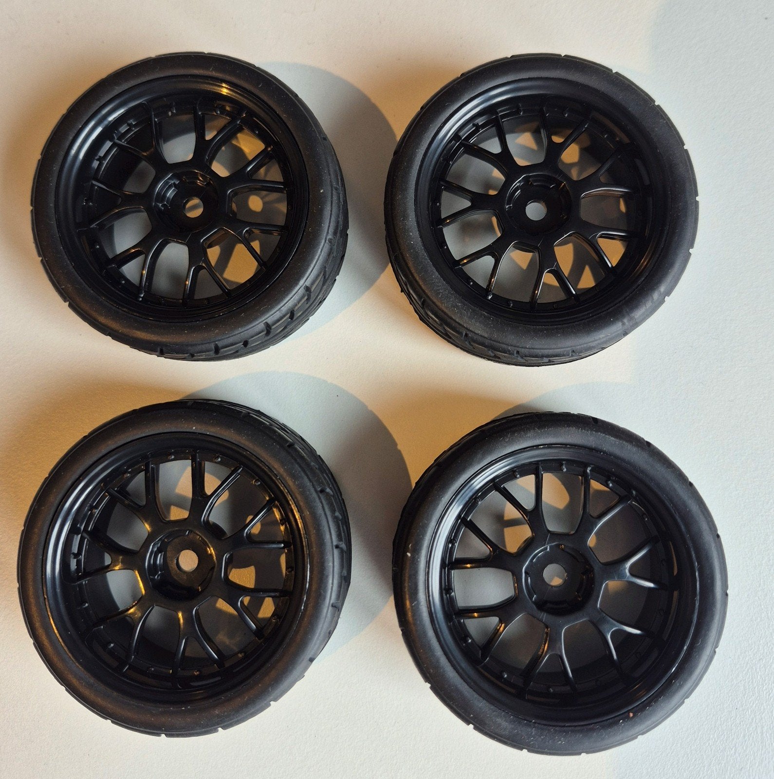 Nieuwe onroad RC wielen met banden, 66mmx27mm, 12mm hex,, Elektro, Nieuw, Ophalen of Verzenden, Schaal 1:16