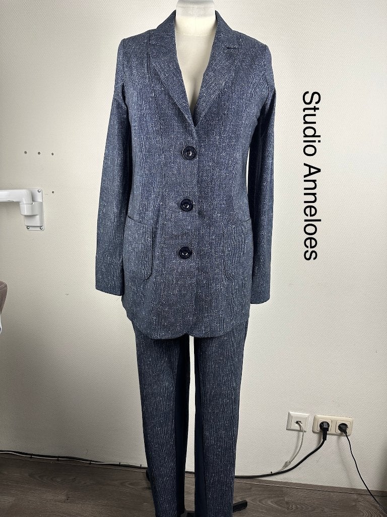 Studio Anneloes Broekpak  (mt: 42) 33,6/9954, Studio Anneloes, Blauw, Studio Anneloes, Maat 42/44 (L)