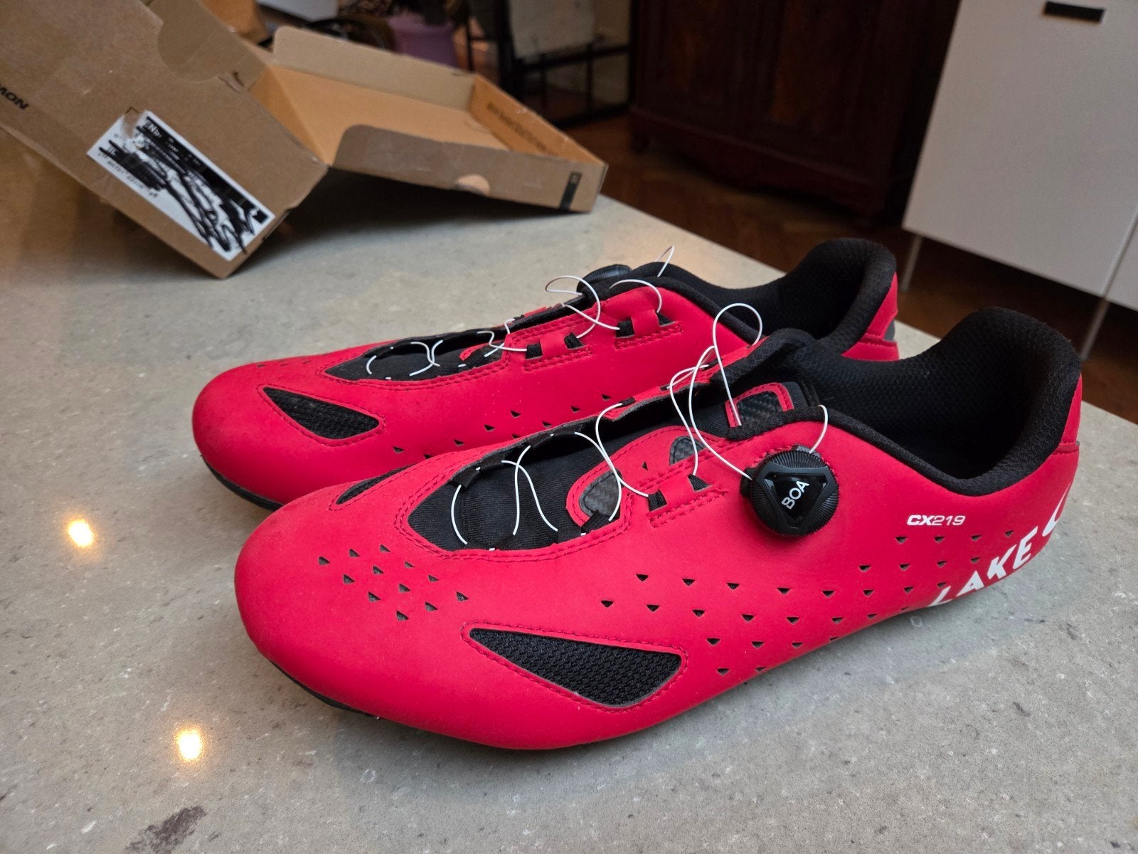 Lake CX219 fietsschoenen zgan maat 48 incl. LOOK schoenplaat, Maat XL, Schoenen, Ophalen of Verzenden, Zo goed als nieuw