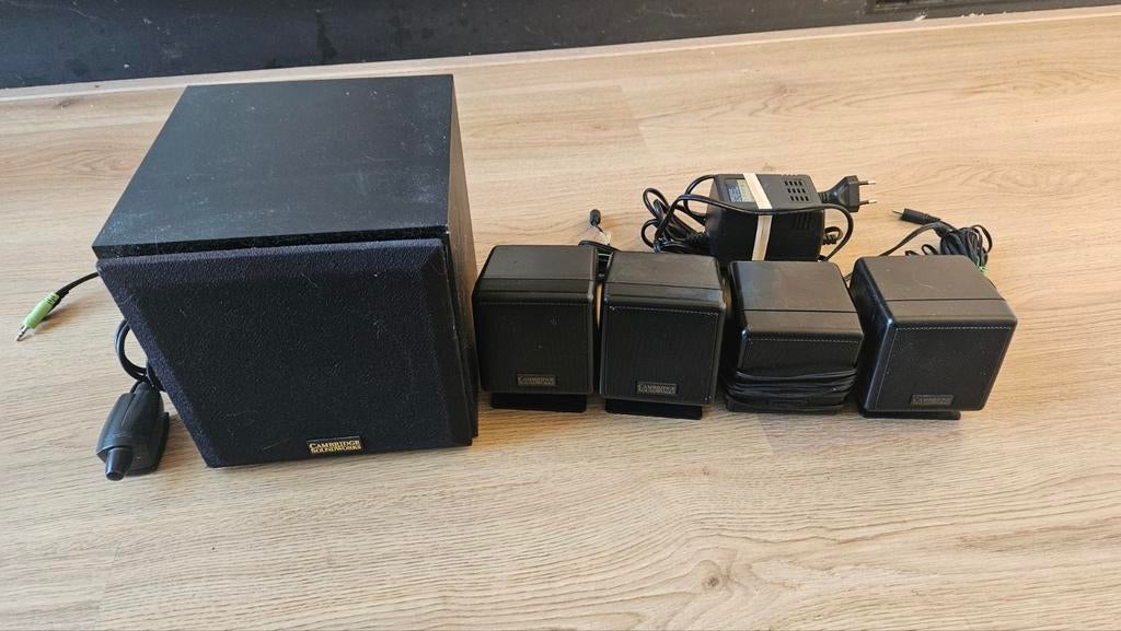 Creative FPS1600 FourPointSurround speakerset met EAX, Computers en Software, Pc speakers, Ophalen of Verzenden, Gebruikt, Audiokanaal 4.1
