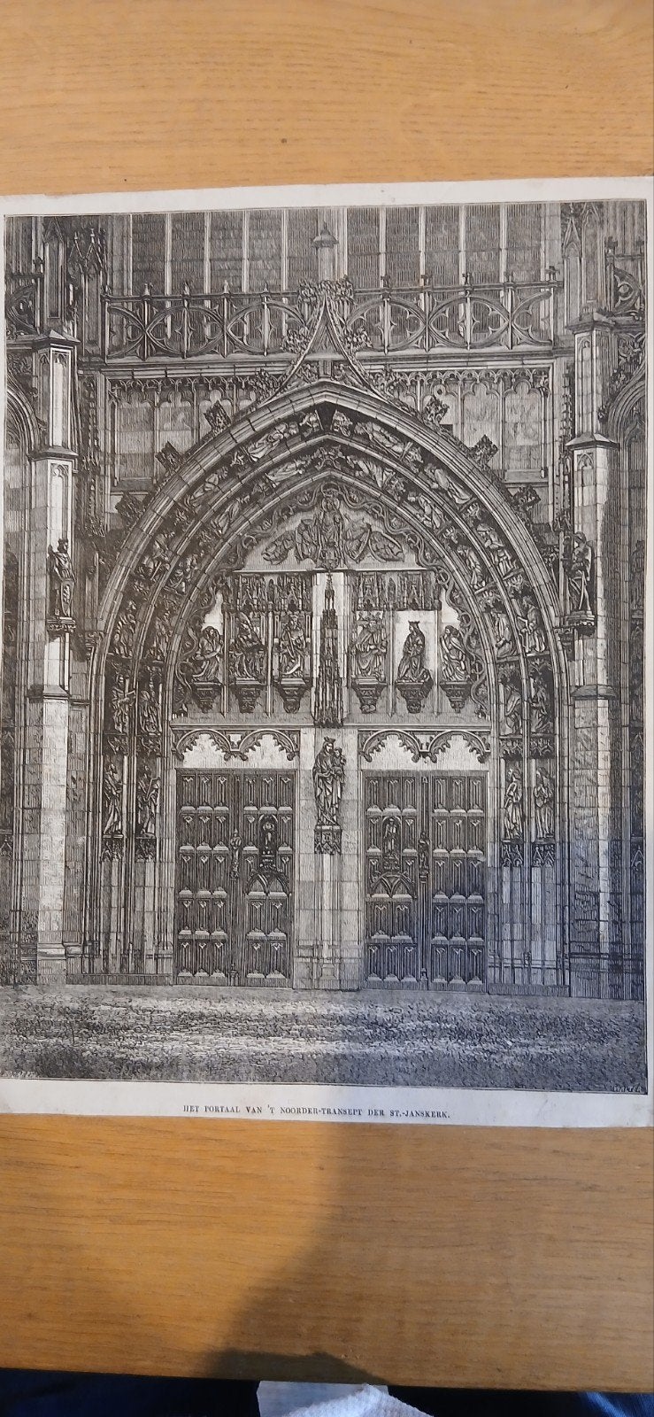 St.-Janskerk DEN bosch1882, Ophalen, 1800 - 1899, Met tekst, Architectuur