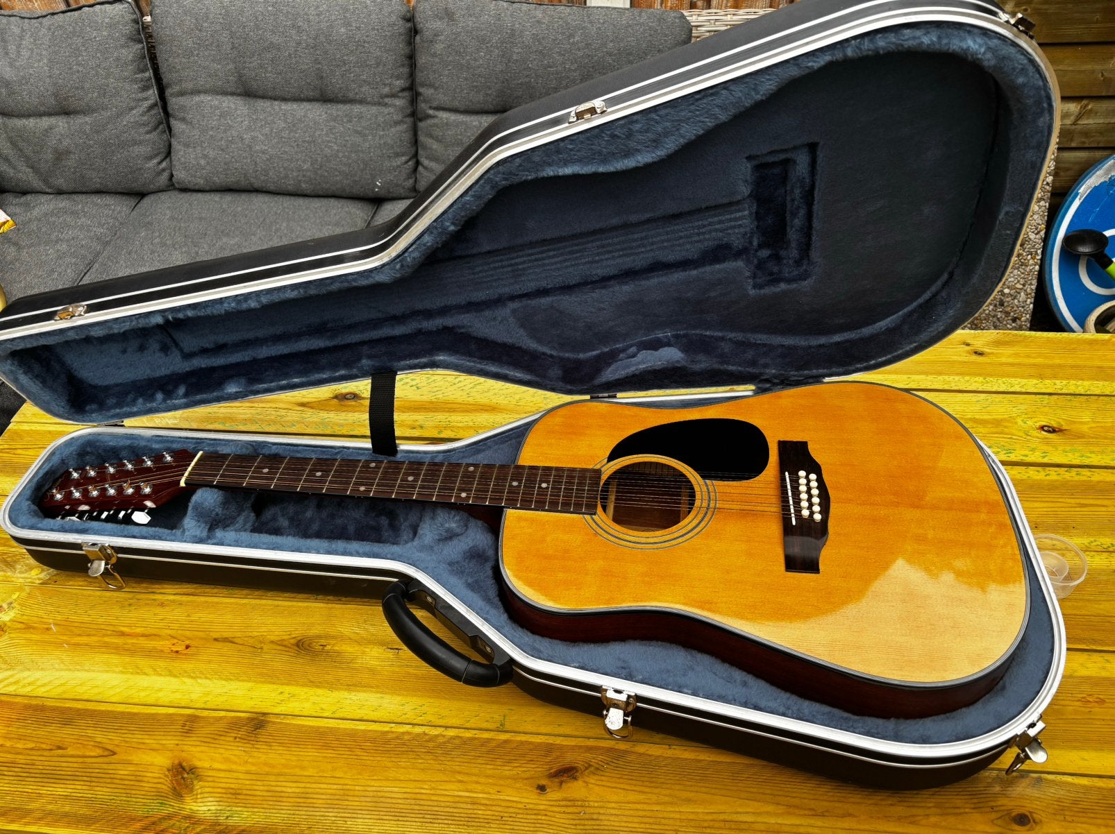 12 snarige akoestische gitaar - Motion, Ophalen, Zo goed als nieuw, Western- of Steelstringgitaar, Met koffer