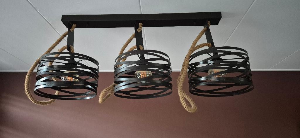 lampen, Huis en Inrichting, Lampen | Hanglampen, Ophalen, Gebruikt, Overige materialen, 75 cm of meer